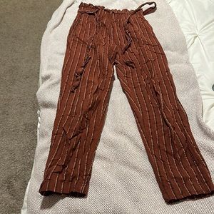 Capri striped pants
